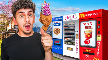 Living Off ONLY Vending Machines in Japan for 24 Hours! (Day 2)
