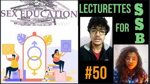 Lecturettes for SSB|| SEX EDUCATION || Daily practice #50 || TARGET DEFENCE FORCES