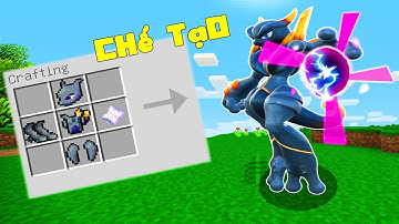 ONE VÀ NOOB YETI THỬ THÁCH CHẾ TẠO THÀNH CÔNG BỘ GIÁP SỨC MẠNH SPECIAL MEWTWO BÓNG TỐI MINECRAFT