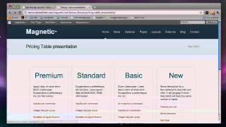 Pricing Tables