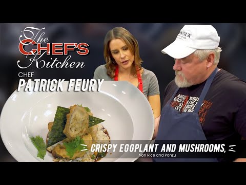 Crispy Eggplant & Mushrooms and Nori Vegetarian Risotto | Chef Patrick Feury