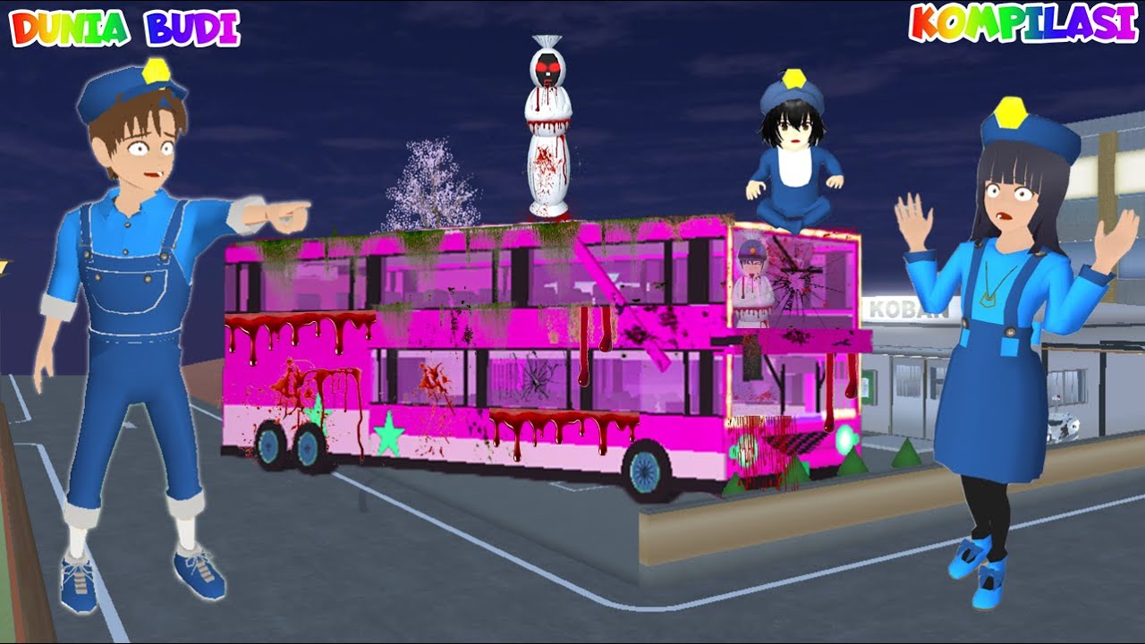 FULL MOVIE - Polisi Yuta Mio Panik 😱 Semua Polisi Hilang Diculik Mobil Bus Telolet Berhantu Pocong👻