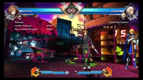 BBTAG - Yosuke corner combo with Blake assist #1 (Keeps corner)