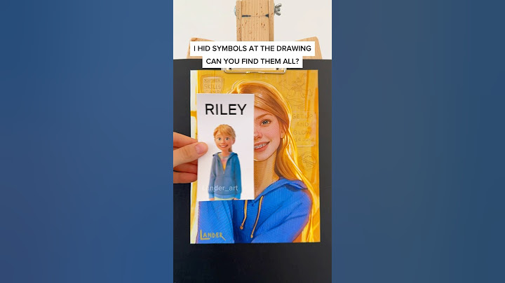 I CANT BELIEVE I DRAW RILEY #InsideOut as a real human💙Can you find all hidden symbols? #insideout2