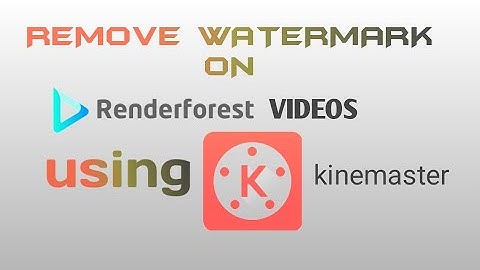 How to remove watermark on renderforest videos