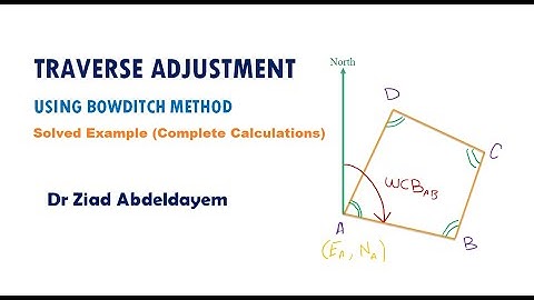 Traverse Adjustment | Part-2 | Complete Calculations (Solved Example)