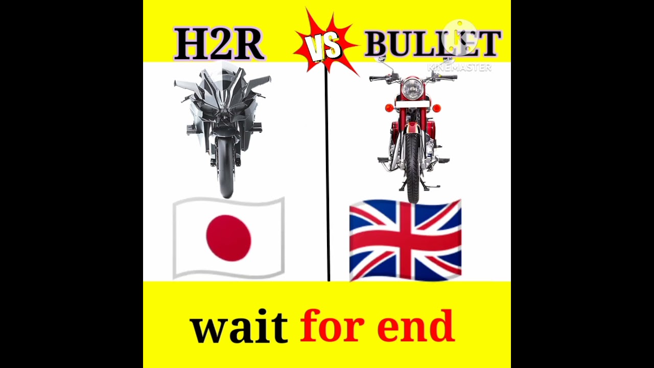 Kawasaki Ninja h2r vs bullet classic 350 ||FULL COMPARE VIDEO|| 