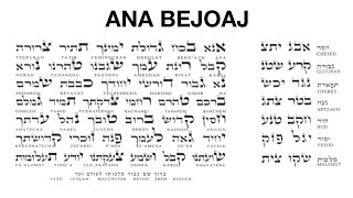 ANA BEJOAJ  Significado y pronunciación de la plegaria más poderosa de la Kabbalah