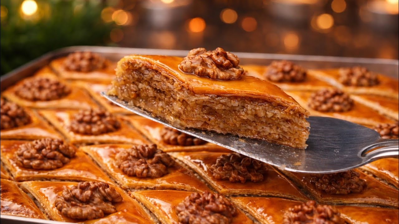 Əsl Azərbaycan Paxlavası | Tam Ölçülü və Dəqiq Resept | Qat-qat və Parlaq 