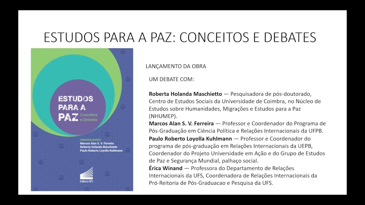 Estudos para a Paz: conceitos e debates - YouTube