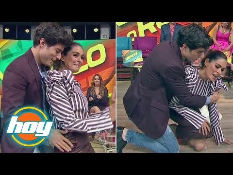 Galilea Montijo se lastima la rodilla bailando con Danilo Carrera