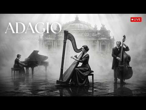 LIVE🔴Romantic Era Adagios (Cello, Violin & Piano-Most Beautiful Adagios of All Time | Relaxing Music
