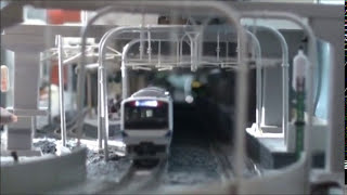 N scale model (鉄道模型) My layout(ジオラマ)JR east 常磐線 E231系&E531系