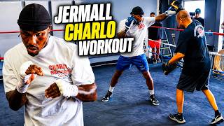 Jermall Charlo shows SHARP POWER at OPEN MEDIA  WORKOUT