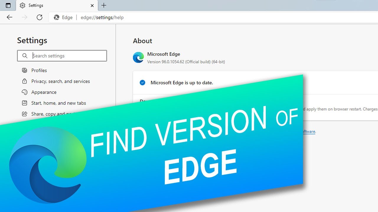 How to Find Which Version of Edge You Are Using - YouTube