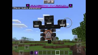 Como crear al wither storm con mods y Addons😱