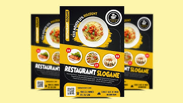 How To Design Food Flyer |in corel draw x7 tutorial|