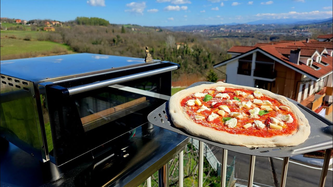 Olaszország/Molare Nápolyi pizza sütése Red Pepperoni/Scarmorzina/Margherita pizza Effeovens N4 test