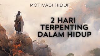 2 HARI TERPENTING DALAM HIDUP || MOTIVASI HIDUP