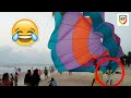 Funny parachute compilation in bhatkal beach  bhatkal times