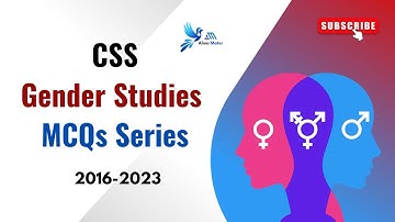CSS Gender Studies MCQs Series | Past Papers MCQs #genderstudies #mcqsseries #pastpapersmcqs #alma