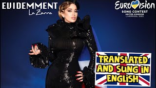 La Zarra - Evidemment (translated in english) COVER EUROVISION