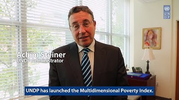 Achim Steiner explains the Multidimensional Poverty Index