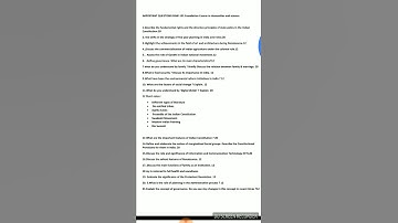 Bshf 101 English medium ignou important questions