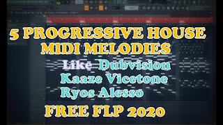 5 Amazing Progressive House Midi  FREE FLP 2020