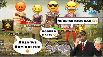 Random Pro Player Call Me Noob| 1Vs3 TDM Challenge||