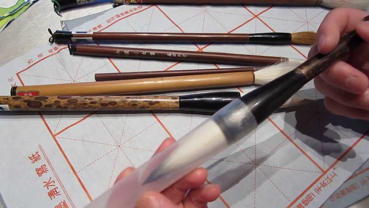 Chinese painting brushes explained 01 YouTube