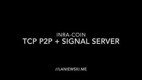 P2P communication over TCP with a Signal Server