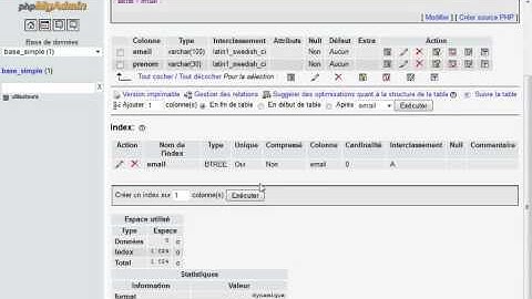 18  Créer une base de données avec PhpMyAdmin php et MySQL Tutorial débutant