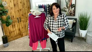 Belle by Kim Gravel French Terry Tie-Front Top on QVC