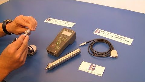 MIC 10 Taking UCI Hardness Measurements with NewSonic MIC10/MIC20 Probes