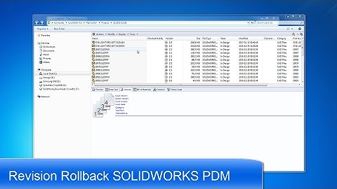How To Use SOLIDWORKS PDM Rollback