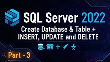 SQL Server Tutorial in Hindi (Part 3): Create Database & Table + INSERT, UPDATE, DELETE | SQL CRUD