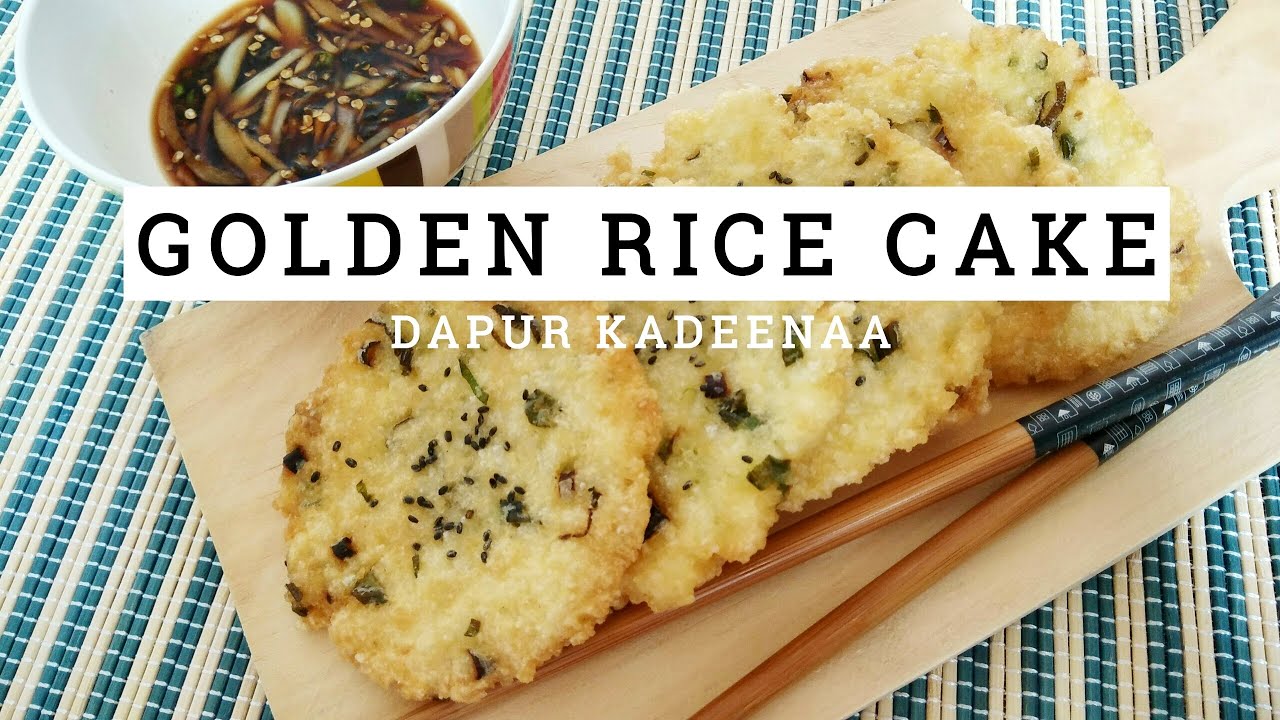 [RESEP] GOLDEN RICE CAKE | Nasi Sisa Jadi Cemilan - YouTube