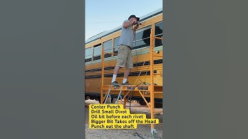 SKOOLIE RIVET REMOVAL PRE ROOF RAISE! #skoolie