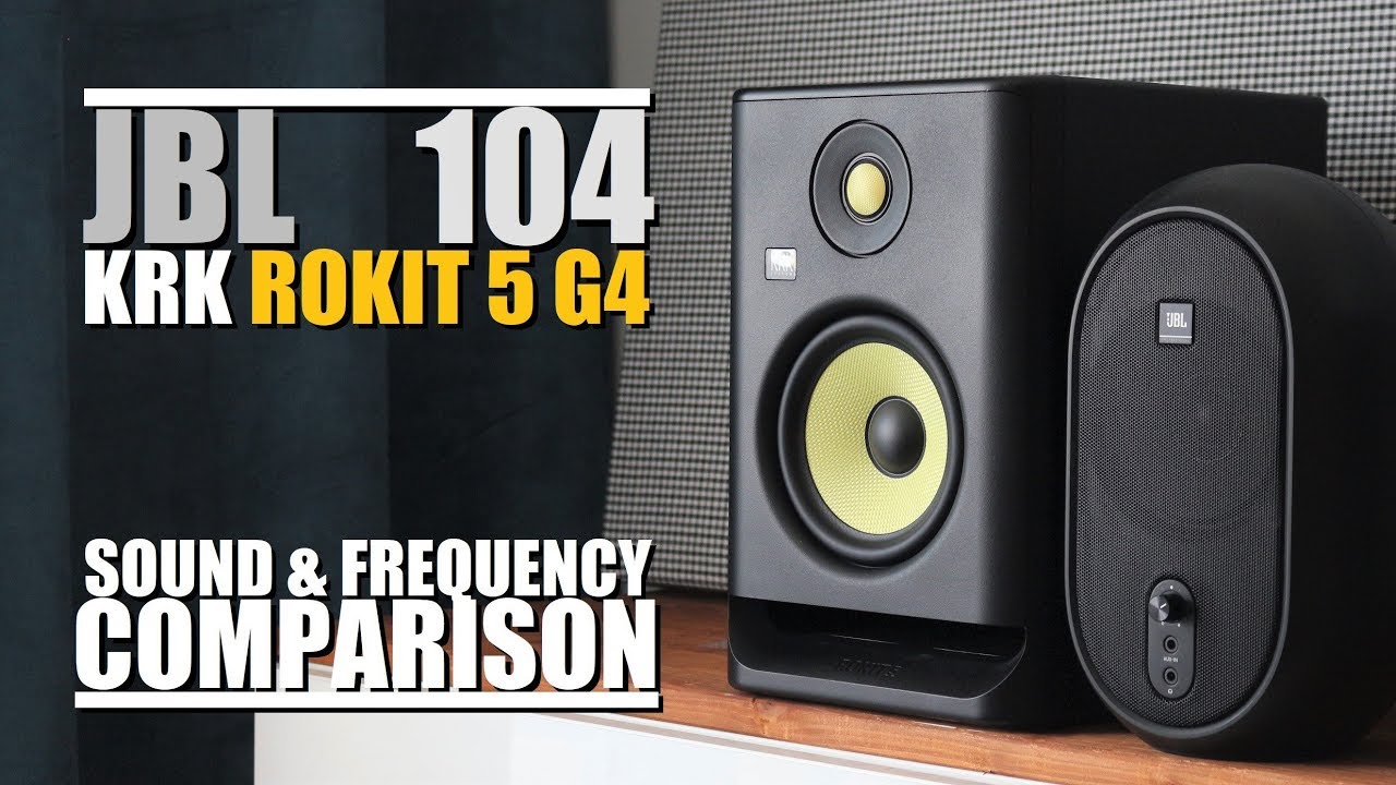 JBL One Series 104 vs KRK Rokit 5 RP5G4 || Sound & Frequency Response  Comparison - YouTube