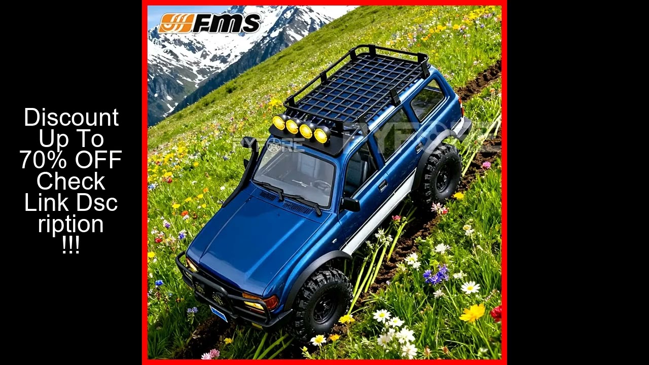 FMS 1/10 FCX10 LC80 Pro Brushless RC Crawler Toyota Land Cruiser 2S/3S RTR