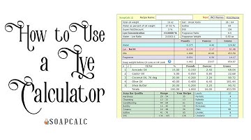 How to Use a Lye Calculator