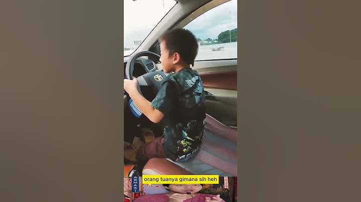anak kecil bawa mobil sungguhan