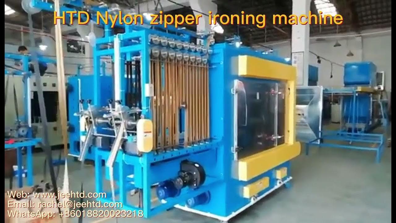 Nylon zipper ironing machine tension control YouTube