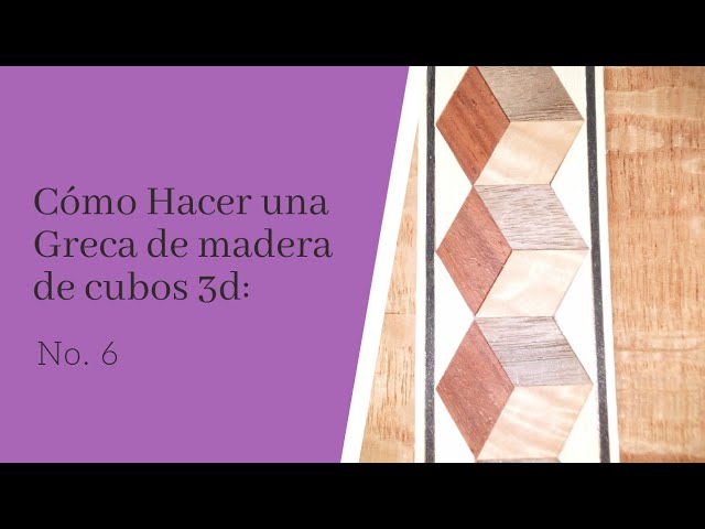 Cubos de madera - 3D