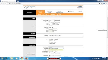 DSLW200 SUPERNET MODEM CONFIGURATION BSNL BROADBAND