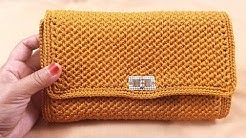 #crochet #tutorial tas rajut Crochet tutorial tas rajut pesta motif alternating spike stitch - Durasi: 26.52. 