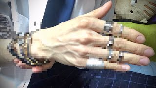 【手フェチ】世界一綺麗な手なら指輪とブレスレットじゃらじゃら付けても映えるだろ！／【Hand fetish】Wear many ring and many bracelet for hand.