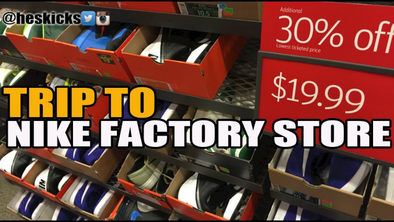 Nike Factory Store Trip 30% off Clearance Wall Fun! - YouTube