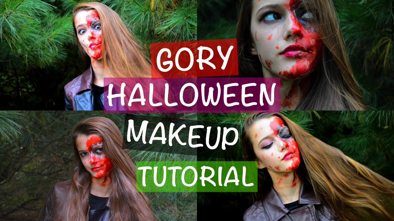 Gory Halloween Makeup Tutorial ♡ 2015 | Tatiana Boyd - YouTube